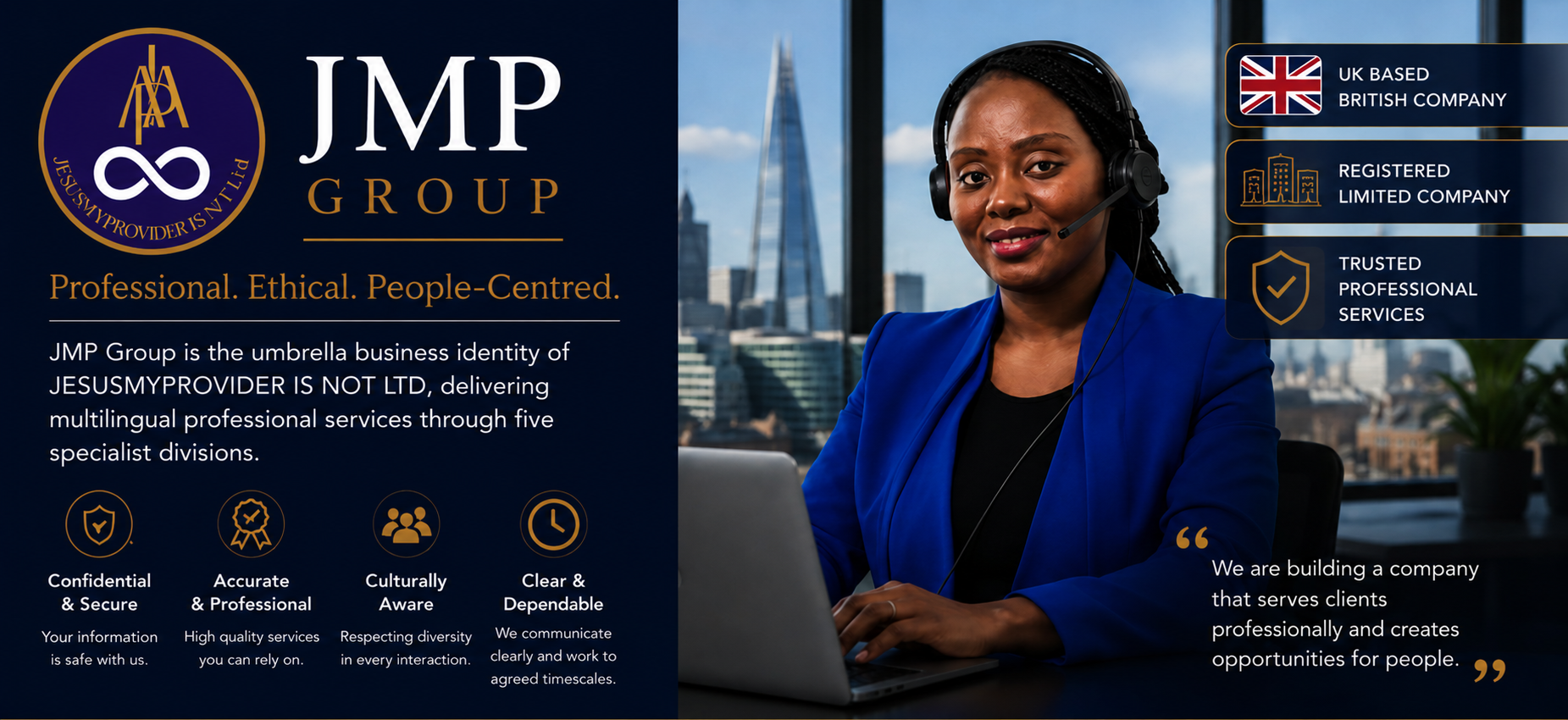 JMP Group — UK multilingual professional services delivered through five specialist divisions